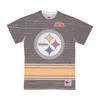 Mitchell & Ness Men's T-shirt Nfl Jumbotron 3.0 Sublimated Tee Pitste Multi/white In Gray