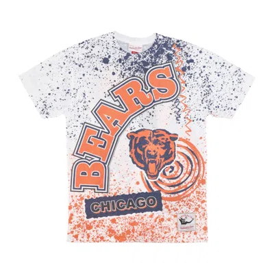 Mitchell & Ness Men's T-shirt Nfl Team Burst Sublimated Tee Chibea White/original Team Colors In Multi