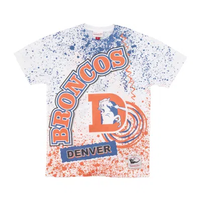 Mitchell & Ness Men's T-shirt Nfl Team Burst Sublimated Tee Denbro White/original Team Colors In Multi
