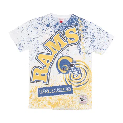 Mitchell & Ness Men's T-shirt Nfl Team Burst Sublimated Tee Losram White/original Team Colors In Multi