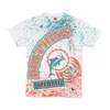 Mitchell & Ness Men's T-shirt Nfl Team Burst Sublimated Tee Miadol White/original Team Colors In Multi