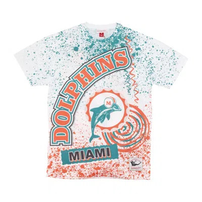 Mitchell & Ness Men's T-shirt Nfl Team Burst Sublimated Tee Miadol White/original Team Colors