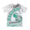 Mitchell & Ness Men's T-shirt Nfl Team Burst Sublimated Tee Phieag White/original Team Colors In White