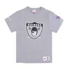 Mitchell & Ness Men's T-shirt Nfl Team Origins Top Oakrai Gray Heather In Gray