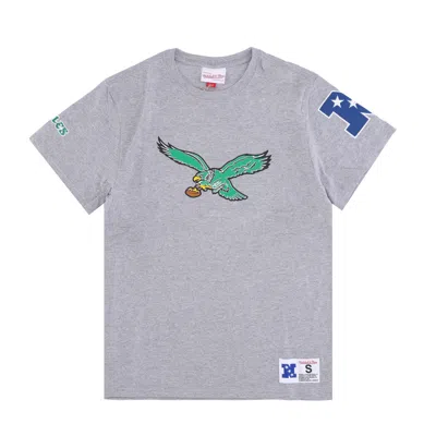 Mitchell & Ness Men's T-shirt Nfl Team Origins Top Phieag Gray Heather
