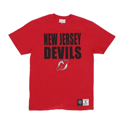Mitchell & Ness Men's T-shirt Nhl Legendary Slub Tee Nejdev In Red