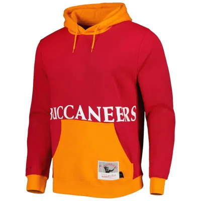 Mitchell & Ness Men's Tampa Bay Buccaneers Nfl Throwbacks Hoodie Sweatshirt In Orange In Red