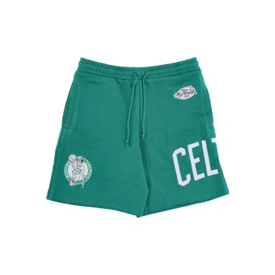 Mitchell & Ness Men's Tracksuit Shorts Nba Game Day French Terry Short Hardwood Classics Boscel Original Team Colors In Green