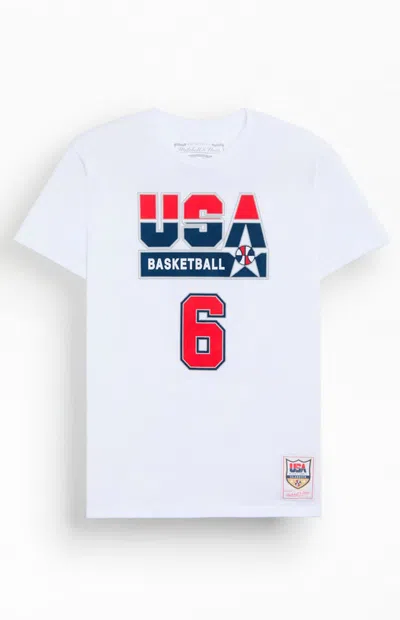 Mitchell & Ness Men's Usa Basketball Patrick Ewing T-shirt In White