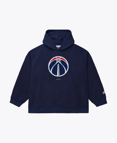 Mitchell & Ness Men's Washington Wizards Fleece-lined Printed-graphic Hoodie In Navy