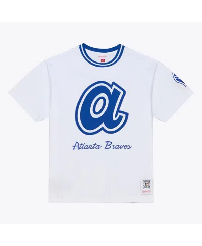 Mitchell & Ness Men's White Atlanta Braves Cooperstown Collection Arctic T-shirt In Multi