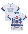 Mitchell & Ness Men's White Atlanta Braves Cooperstown Collection Team Origins Premium T-shirt