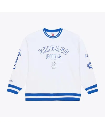 Mitchell & Ness Men's White Chicago Cubs Arctic Fleece Sweatshirt