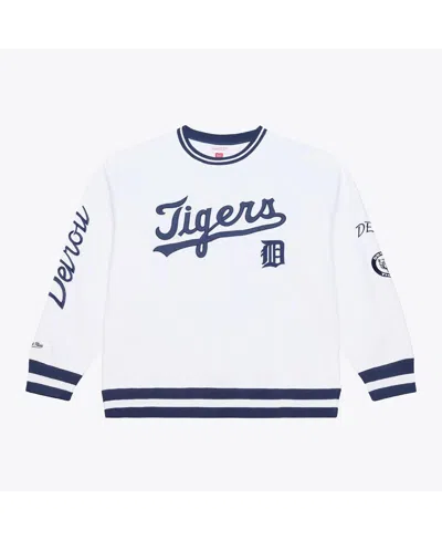 Mitchell & Ness White Detroit Tigers Arctic Fleece Sweatshirt