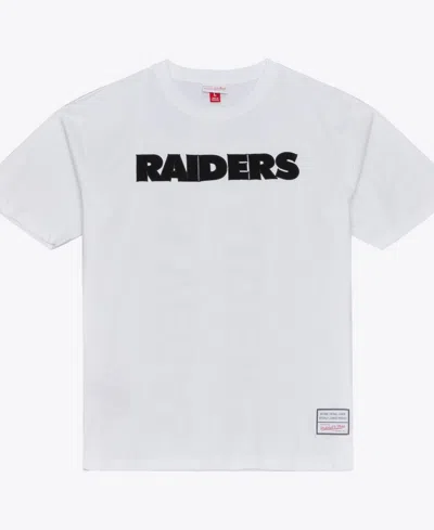 Mitchell & Ness Men's White Las Vegas Raiders Monochrome T-shirt