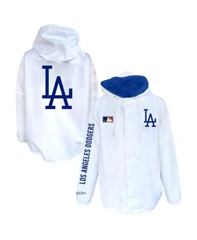 Mitchell & Ness Men's White Los Angeles Dodgers Big & Tall Full-snap Hooded Jacket