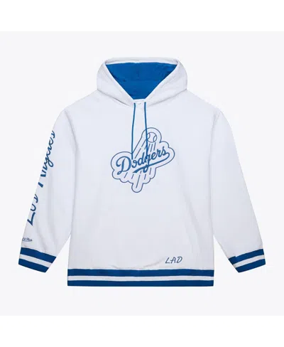 Mitchell & Ness Men's White Los Angeles Dodgers Cooperstown Collection Fleece Hoodie