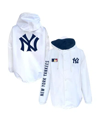 Mitchell & Ness Men's White New York Yankees Big & Tall Full-snap Hooded Jacket