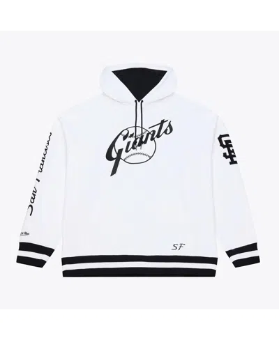 Mitchell & Ness Men's White San Francisco Giants Cooperstown Collection Fleece Hoodie In Multi