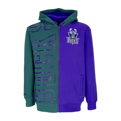 Mitchell & Ness Men's Zip Hoodie Nba Full Zip Fleece 2.0 Hardwood Classics Milbuc Multi