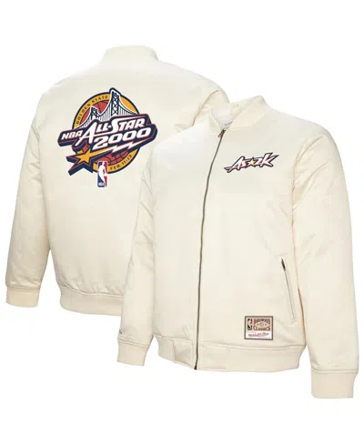 Mitchell & Ness Men's Cream 2000 Nba All-star Game Full-zip Satin Jacket In White