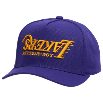 Mitchell & Ness Mens Los Angeles Lakers  Lakers Upside Prosnap Cap In Gray