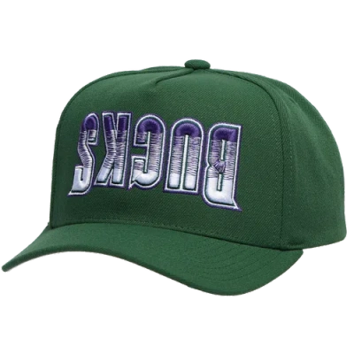 Mitchell & Ness Mens Milwaukee Bucks  Bucks Hardwood Classic Upside Prosnap Cap In Green/green