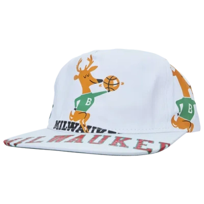 Mitchell & Ness Mens Milwaukee Bucks  Bucks In Your Face Deadstock Snapback In Green/white