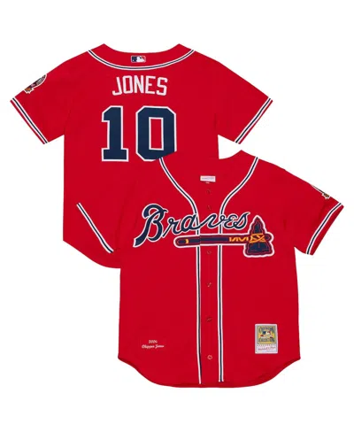 Mitchell & Ness Men'sâ Chipper Jones Red Atlanta Braves 2006 Cooperstown Collection Authentic Jersey