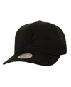 Mitchell & Ness Men's Black Los Angeles Dodgers Perfect Icon Pro Pinch Snapback Hat In Black