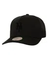 Mitchell & Ness Men's Black Los Angeles Dodgers Perfect Icon Pro Pinch Snapback Hat In Black