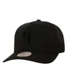 Mitchell & Ness Men'sâ Black Texas Rangers Perfect Icon Pro Pinch Snapback Hat In Black