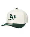 Mitchell & Ness Men'sâ Cream Athletics Stretch-snapback Hat In White