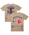 Mitchell & Ness Men'sâ Cream Boston Red Sox Legacy Defined T-shirt In Neutral