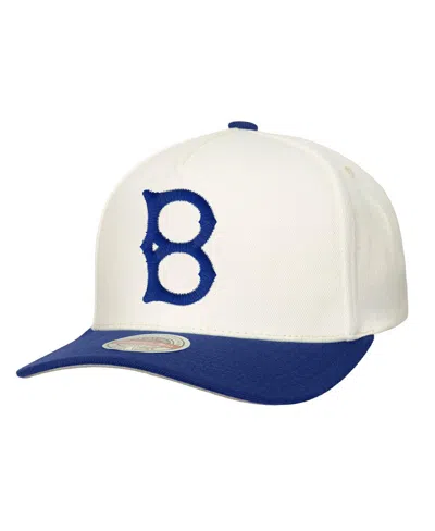 Mitchell & Ness Men'sâ Cream Brooklyn Dodgers Coop Stretch-snapback Hat In White