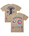Mitchell & Ness Men'sâ Cream Chicago Cubs Legacy Defined T-shirt In Neutral
