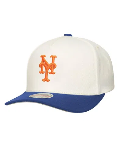 Mitchell & Ness Men'sâ Cream New York Mets Stretch-snapback Hat In White
