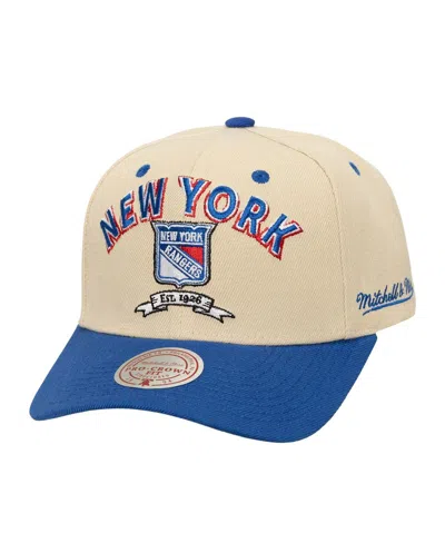 Mitchell & Ness Men'sâ Cream New York Rangers Soul Legacy Defined Two-tone Pro Crown Adjustable Hat In Neutral