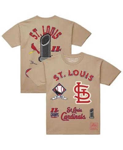 Mitchell & Ness Men'sâ Cream St. Louis Cardinals Legacy Defined T-shirt In Neutral