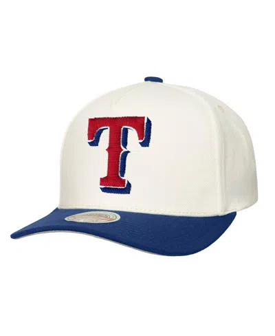 Mitchell & Ness Men'sâ Cream Texas Rangers Stretch-snapback Hat In White