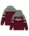 Mitchell & Ness Men'sâ Crimson Texas A & M Aggies Head Coach Pullover Hoodie In Red