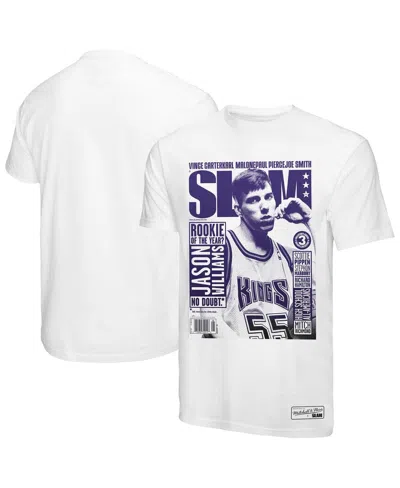 Mitchell & Ness Men'sâ Jason Williams White Sacramento Kings Slam Gradient T-shirt