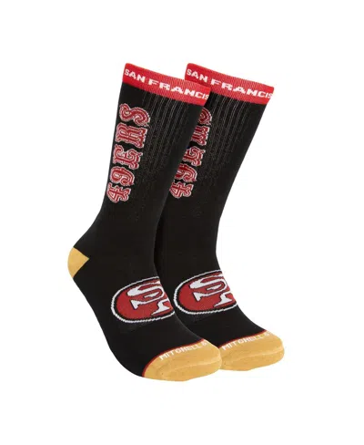 Mitchell & Ness Men's Black San Francisco 49ers Kick Off Crew Socks