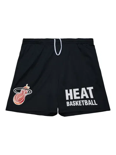 Mitchell & Ness Miami Heat Gameday Shorts In Black