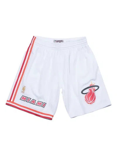 Mitchell & Ness Miami Heat's Swingman Shorts In White