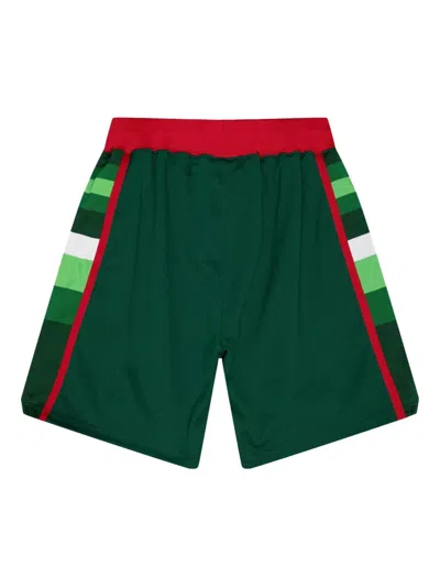 Mitchell & Ness Milwaukee Bucks 83-84 Authentic Road Shorts In Green