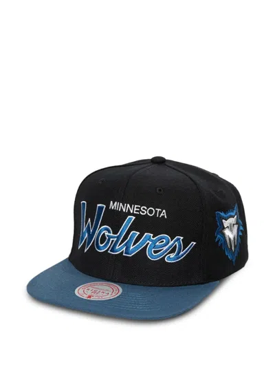Mitchell & Ness Minnesota Timberwolves 2.0 Baseball Cap In Black