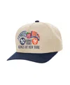 Mitchell & Ness Mitchell Ness Cream New York Yankees Vs. New York Mets Subway Series Matchup Pro Pinch Snapback Hat In Neutral