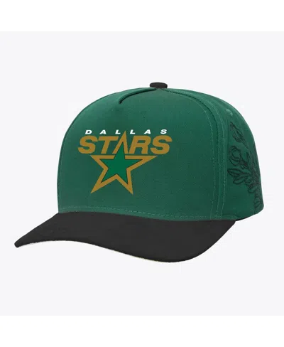 Mitchell & Ness Mitchell Ness Green/black Dallas Stars May Flowers Pro Crown Adjustable Hat