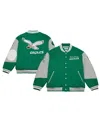 Mitchell & Ness Mitchell Ness Men's And Women's Kelly Green Philadelphia Eagles Varsity Team Full-snap Jacket In Green